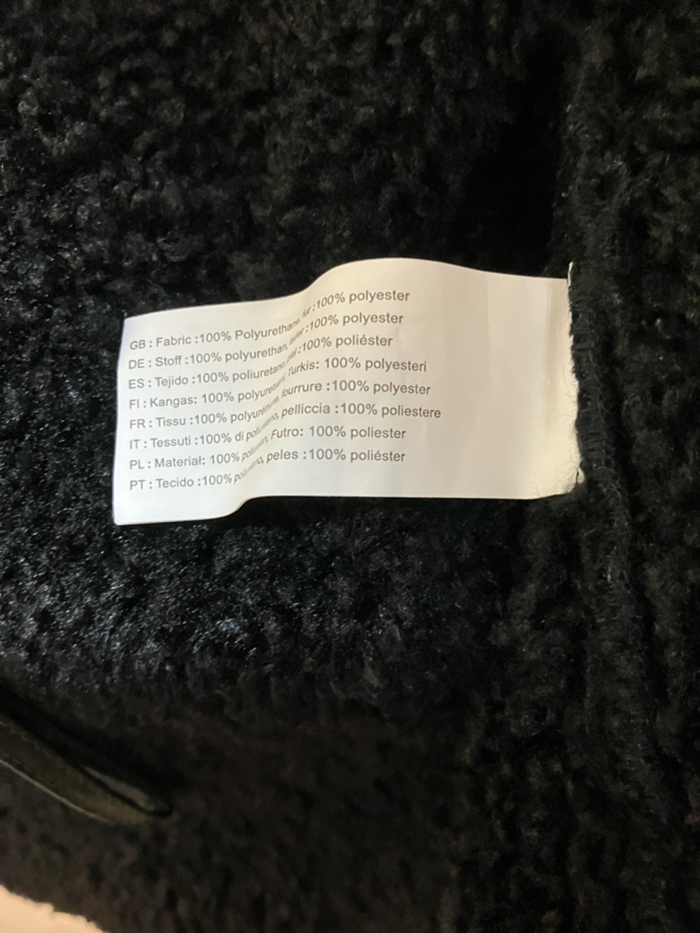 DASHNY Black Shearling Trim Leather Jacket - Picture 8 of 10